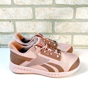 Reebok Sublite Legend Work Shoes Women 7.5 Rose Gold Lightweight Composite Toe